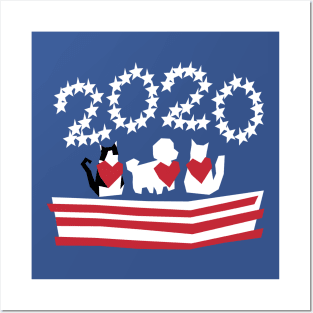 Patriotic 2020 Pets Posters and Art